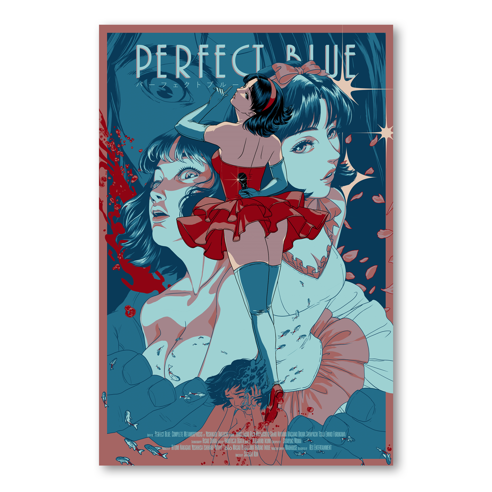 PERFECT BLUE　パーフェクトブルー　ポスター Amazon.co.jp: ポスター パーフェクトブルー 今敏 アニメ